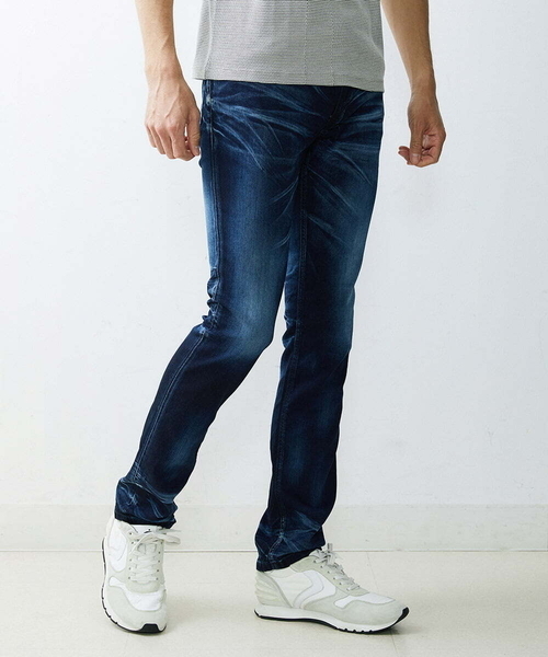 MICHEL KLEIN HOMME (ミッシェルクランオム)の「《日本製》ディープブルーデニムパンツ(デニムパンツ・メンズ・ネイビー/ブルー・MEDIUM/LARGE/X-LARGE)」の3枚目の写真