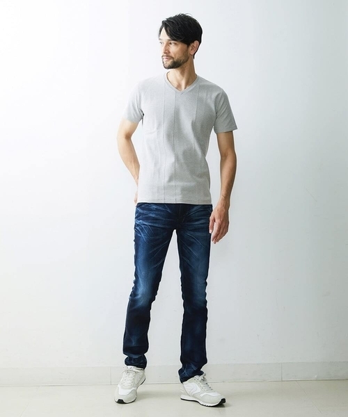 MICHEL KLEIN HOMME (ミッシェルクランオム)の「《日本製》ディープブルーデニムパンツ(デニムパンツ・メンズ・ネイビー/ブルー・MEDIUM/LARGE/X-LARGE)」の5枚目の写真