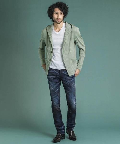 MICHEL KLEIN HOMME (ミッシェルクランオム)の「《日本製》ディープブルーデニムパンツ(デニムパンツ・メンズ・ネイビー/ブルー・MEDIUM/LARGE/X-LARGE)」の9枚目の写真