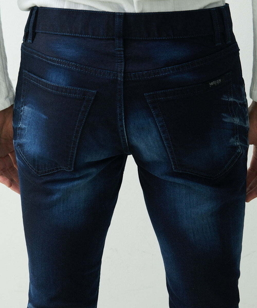 MICHEL KLEIN HOMME (ミッシェルクランオム)の「《日本製》ディープブルーデニムパンツ(デニムパンツ・メンズ・ネイビー/ブルー・MEDIUM/LARGE/X-LARGE)」の12枚目の写真