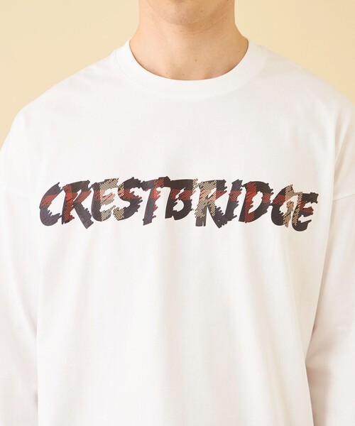 CB CRESTBRIDGE（シービークレストブリッジ）の「レイヤーチェックロゴグラフィックロンT（Tシャツ/カットソー・メンズ・ブラック/オフホワイト・XL/L/M）」の8枚目の写真