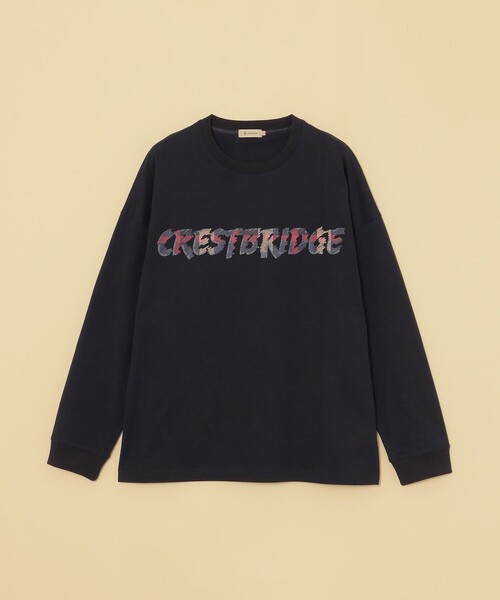 CB CRESTBRIDGE（シービークレストブリッジ）の「レイヤーチェックロゴグラフィックロンT（Tシャツ/カットソー・メンズ・ブラック/オフホワイト・XL/L/M）」の7枚目の写真