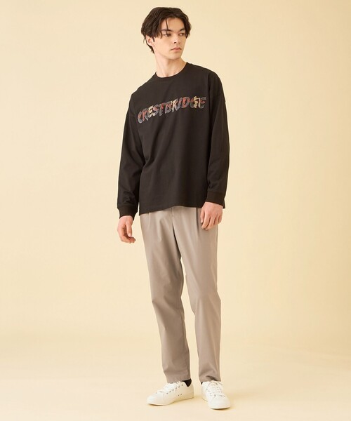 CB CRESTBRIDGE（シービークレストブリッジ）の「レイヤーチェックロゴグラフィックロンT（Tシャツ/カットソー・メンズ・ブラック/オフホワイト・XL/L/M）」の6枚目の写真