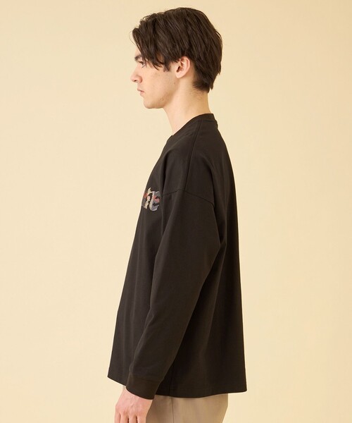 CB CRESTBRIDGE（シービークレストブリッジ）の「レイヤーチェックロゴグラフィックロンT（Tシャツ/カットソー・メンズ・ブラック/オフホワイト・XL/L/M）」の5枚目の写真