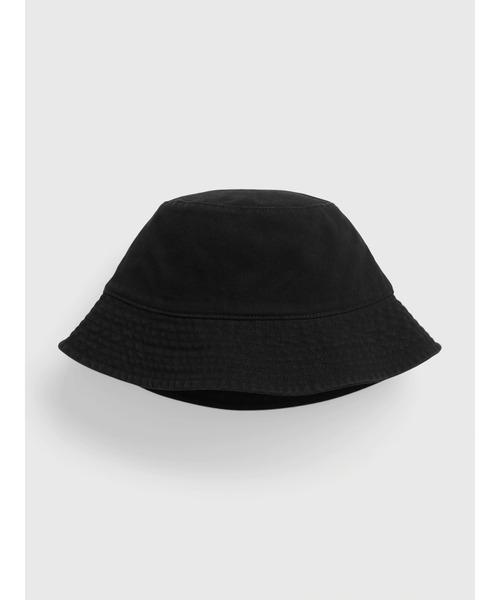 GAP（ギャップ）の「オーガニックコットン100%  バケットハット（ハット・レディース・ネイビー/ホワイト/ブラック・M/L/S/M）」の3枚目の写真