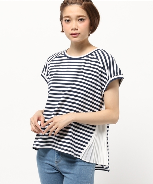 OUTLET(アウトレット)の「【Ciaopanic】サイドプリーツTee(Tシャツ/カットソー・レディース・その他1・FREE)」の1枚目の写真