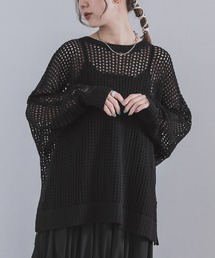 n'OrLABEL | 『前後2wayメッシュドルマンニット』(ニット/セーター)