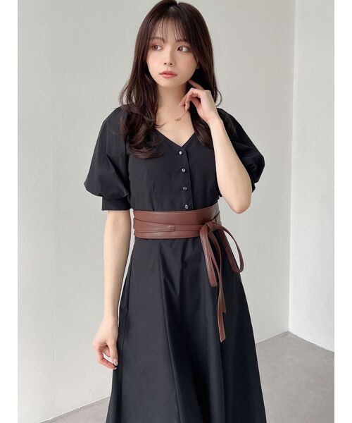 RESEXXY（リゼクシー）の「フロントリボンサッシュベルト（ベルト・レディース・ブラウン/モカ・FREE）」の7枚目の写真