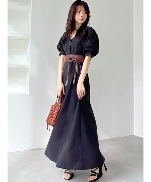 RESEXXY（リゼクシー）の「フロントリボンサッシュベルト（ベルト・レディース・ブラウン/モカ・FREE）」の16枚目の写真