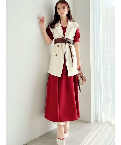 RESEXXY（リゼクシー）の「フロントリボンサッシュベルト（ベルト・レディース・ブラウン/モカ・FREE）」の12枚目の写真