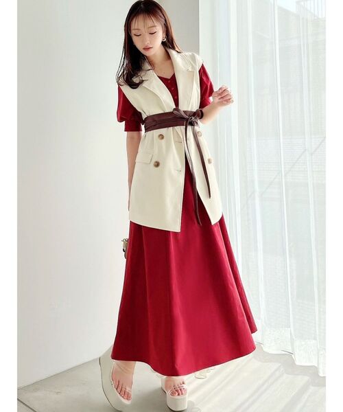 RESEXXY（リゼクシー）の「フロントリボンサッシュベルト（ベルト・レディース・ブラウン/モカ・FREE）」の6枚目の写真