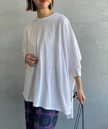 [mizuiro ind/ミズイロインド] ワイドシルエット コクーンTシャツ