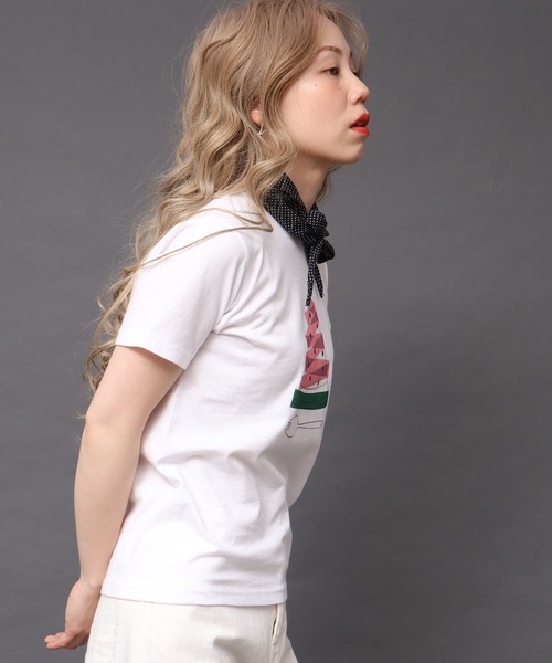 peu pres（プープレ）の「すいかTシャツ（Tシャツ/カットソー・レディース・ホワイト・FREE）」の8枚目の写真