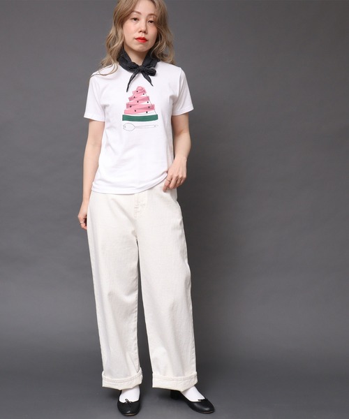 peu pres（プープレ）の「すいかTシャツ（Tシャツ/カットソー・レディース・ホワイト・FREE）」の9枚目の写真