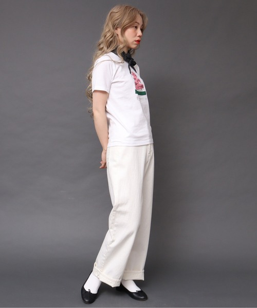 peu pres（プープレ）の「すいかTシャツ（Tシャツ/カットソー・レディース・ホワイト・FREE）」の10枚目の写真