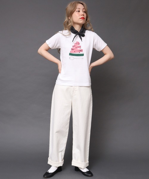 peu pres（プープレ）の「すいかTシャツ（Tシャツ/カットソー・レディース・ホワイト・FREE）」の11枚目の写真