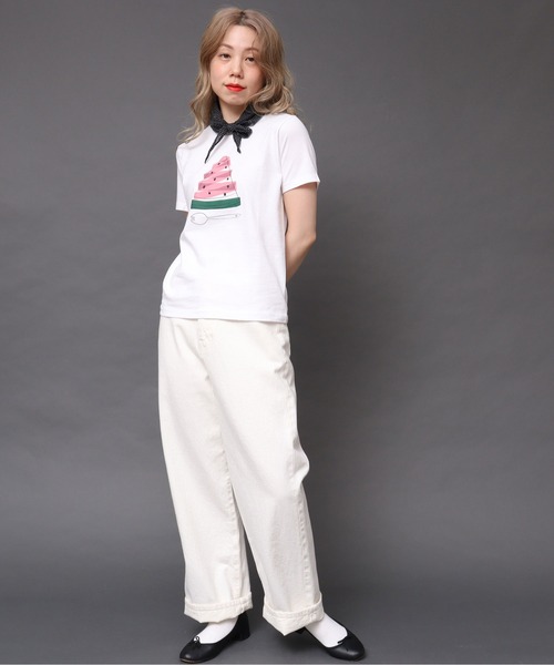 peu pres（プープレ）の「すいかTシャツ（Tシャツ/カットソー・レディース・ホワイト・FREE）」の12枚目の写真