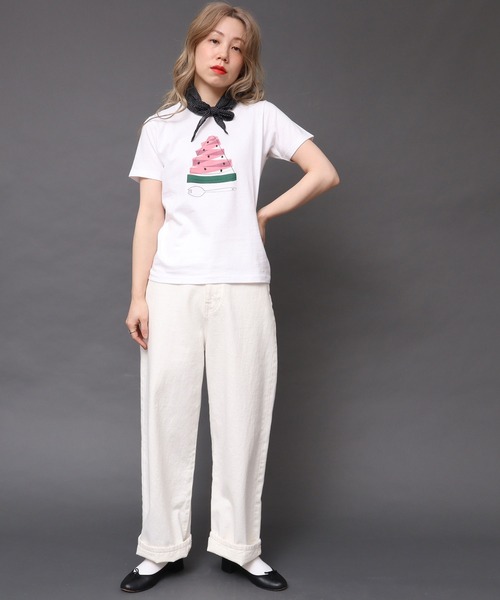 peu pres（プープレ）の「すいかTシャツ（Tシャツ/カットソー・レディース・ホワイト・FREE）」の13枚目の写真
