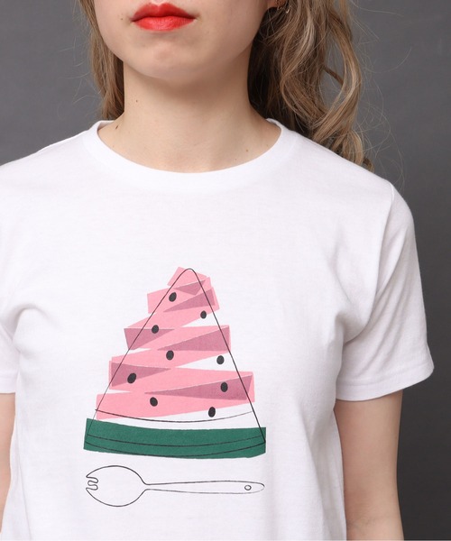 peu pres（プープレ）の「すいかTシャツ（Tシャツ/カットソー・レディース・ホワイト・FREE）」の18枚目の写真
