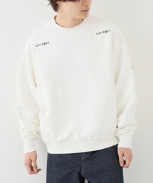 ‼︎セール‼︎C.E トレーナー　スウェット　ホワイト C.E(シーイー) 24AW WASHED WHITE TEMPLE CREW NECK ウォッシュ