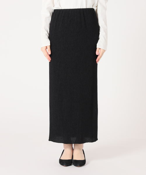 SLOBE IENA(スローブイエナ)の「シャーリングタイトスカート(スカート・レディース・ブラック/アイボリー・FREE)」の8枚目の写真