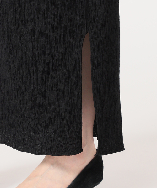 SLOBE IENA(スローブイエナ)の「シャーリングタイトスカート(スカート・レディース・ブラック/アイボリー・FREE)」の18枚目の写真