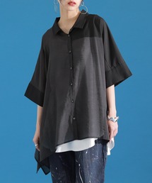 osharewalker | 『異素材シアーアシメシャツ』(シャツ/ブラウス)