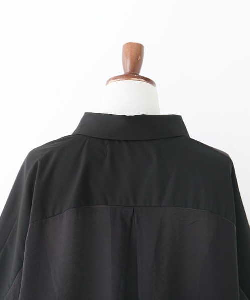 osharewalker（オシャレウォーカー）の「【廃盤】『異素材シアーアシメシャツ』（シャツ/ブラウス・レディース・ブラック・FREE）」の13枚目の写真