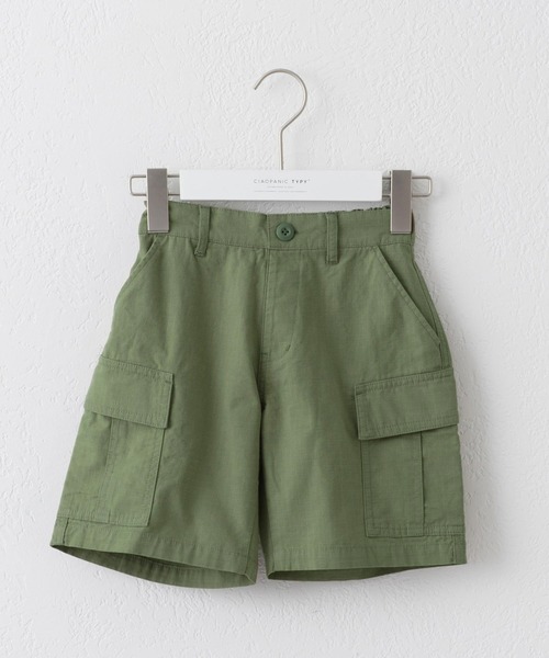 CIAOPANIC TYPY(チャオパニックティピー)の「【KIDS】リップストップカーゴショーツ(カーゴパンツ・キッズ・ホワイト/カーキ・S/M/L/XL/XXL)」の11枚目の写真