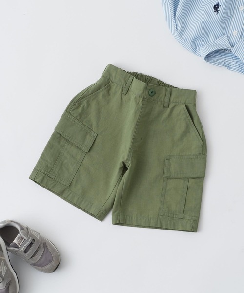 CIAOPANIC TYPY(チャオパニックティピー)の「【KIDS】リップストップカーゴショーツ(カーゴパンツ・キッズ・ホワイト/カーキ・S/M/L/XL/XXL)」の13枚目の写真