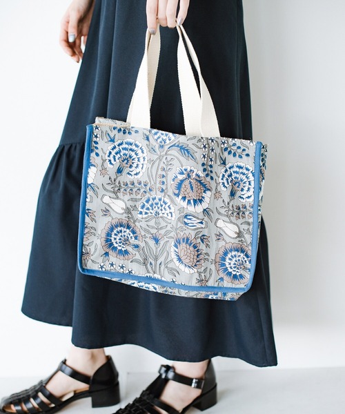 haco!（ハコ）の「【jou jou lier】ジュート仕切りバッグ（トートバッグ・レディース・ベージュ系その他/ブルー系その他/グレー系その他/ピンク系その他・ONE SIZE）」の7枚目の写真