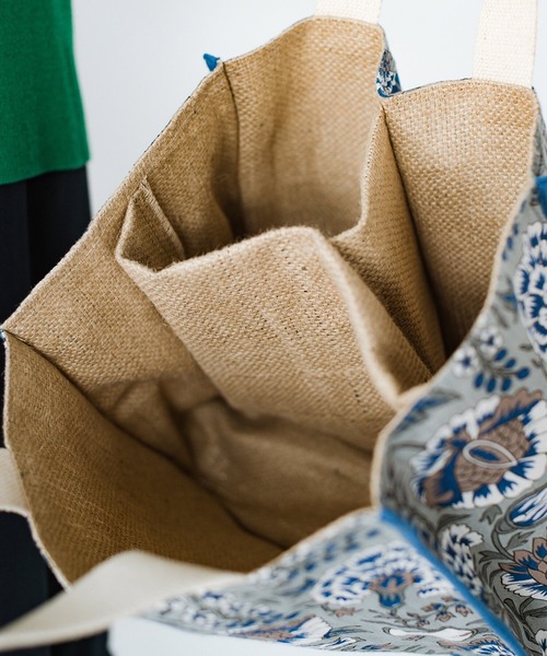 haco!（ハコ）の「【jou jou lier】ジュート仕切りバッグ（トートバッグ・レディース・ベージュ系その他/ブルー系その他/グレー系その他/ピンク系その他・ONE SIZE）」の16枚目の写真