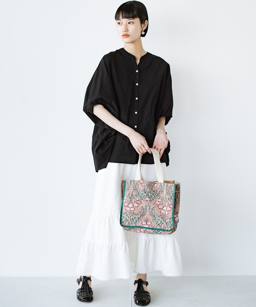 haco!（ハコ）の「【jou jou lier】ジュート仕切りバッグ（トートバッグ・レディース・ベージュ系その他/ブルー系その他/グレー系その他/ピンク系その他・ONE SIZE）」の8枚目の写真