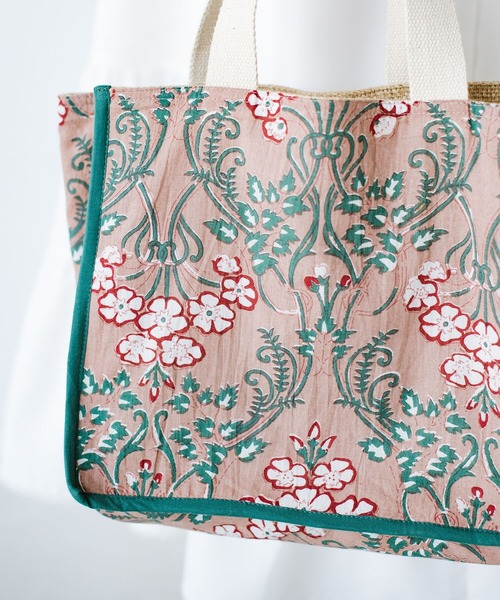 haco!（ハコ）の「【jou jou lier】ジュート仕切りバッグ（トートバッグ・レディース・ベージュ系その他/ブルー系その他/グレー系その他/ピンク系その他・ONE SIZE）」の17枚目の写真