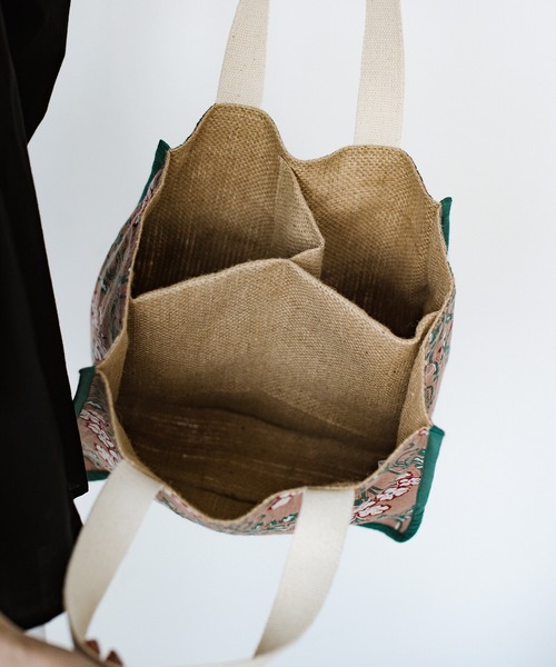 haco!（ハコ）の「【jou jou lier】ジュート仕切りバッグ（トートバッグ・レディース・ベージュ系その他/ブルー系その他/グレー系その他/ピンク系その他・ONE SIZE）」の19枚目の写真
