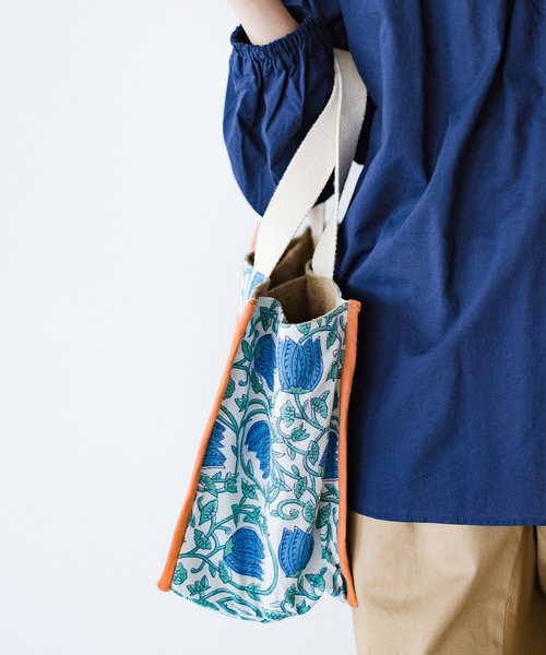 haco!（ハコ）の「【jou jou lier】ジュート仕切りバッグ（トートバッグ・レディース・ベージュ系その他/ブルー系その他/グレー系その他/ピンク系その他・ONE SIZE）」の20枚目の写真