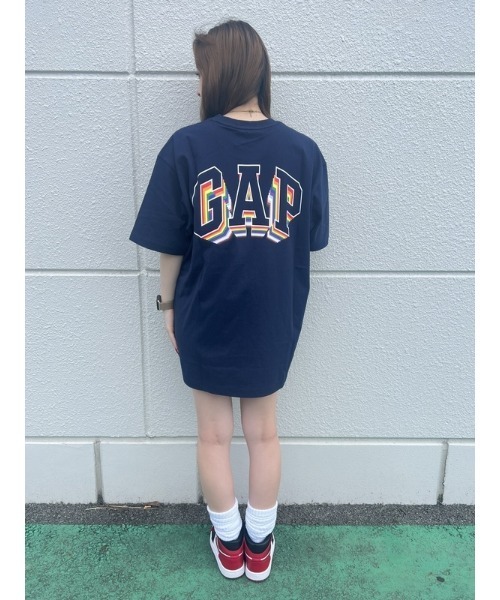 GAP (Tシャツ・カットソー) セール】GapアーチロゴTシャツ(ユニセックス)（Tシャツ