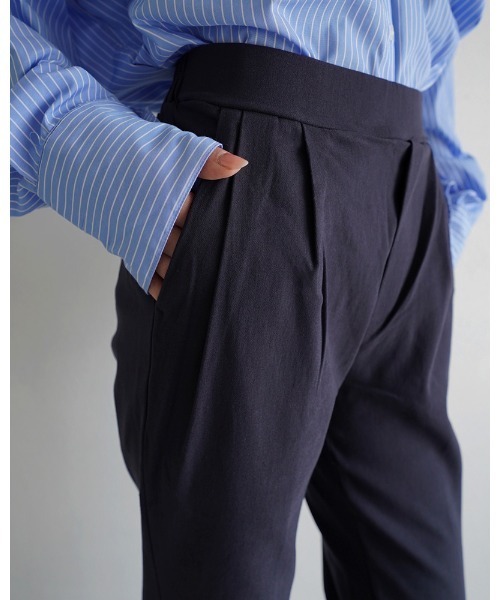 Rashik(ラシク)の「ストレッチツイルタックカラーパンツ(その他パンツ・レディース・ラベンダー/ネイビー/イエロー・S/M)」の13枚目の写真