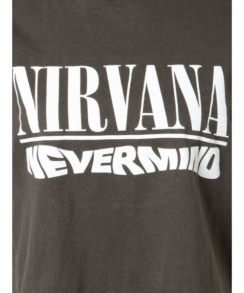 MURUA（ムルーア）の「【NIRVANA】ジャケットプリントTシャツ（Tシャツ/カットソー・レディース・ホワイト/ダークグレー・FREE）」の15枚目の写真