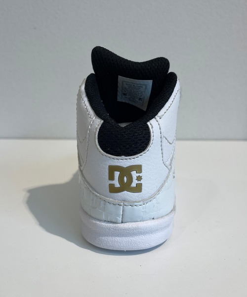 DC（ディーシー）の「DC/ディーシー キッズ スニーカー Ts PURE HIGH-TOP SE UL SNトドラーズ ピュア ハイトップ エスイー ユーエル エスエヌ  ゴムひも 軽量 DT234602（スニーカー・キッズ・ホワイト×ゴールド/ブルー系その他・13.0cm/14.0cm/16.0cm/15.0cm/12.0cm）」の6枚目の写真