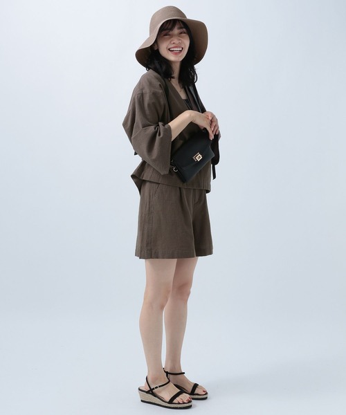 BAYFLOW（ベイフロー）の「ツバヒロブレードハット（ハット・レディース・シルバーグレー/ライトブラウン・FREE）」の3枚目の写真