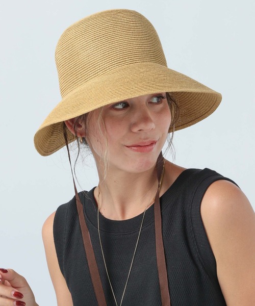 BAYFLOW（ベイフロー）の「ツバヒロブレードハット（ハット・レディース・シルバーグレー/ライトブラウン・FREE）」の8枚目の写真