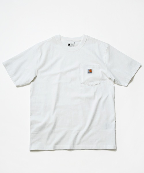 Carhartt(カーハート)の「【Carhartt/カーハート】K87 Workwear Pocket T-Shirt ヘビーウェイト ビッグシルエット 半袖 Tシャツ ポケット付き 定番(Tシャツ/カットソー・メンズ・ホワイト/ブラック・MEDIUM/LARGE/X-LARGE/SMALL)」の10枚目の写真