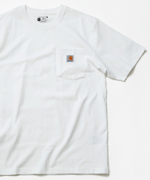 Carhartt(カーハート)の「【Carhartt/カーハート】K87 Workwear Pocket T-Shirt ヘビーウェイト ビッグシルエット 半袖 Tシャツ ポケット付き 定番(Tシャツ/カットソー・メンズ・ホワイト/ブラック・MEDIUM/LARGE/X-LARGE/SMALL)」の17枚目の写真