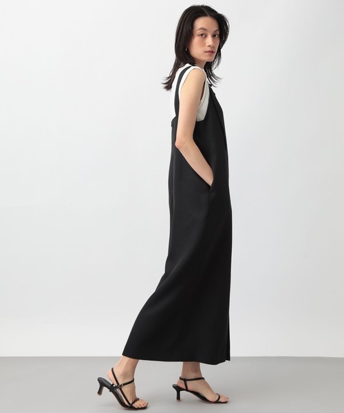 A part by(アパートバイ)の「ツイードライクジャンスカ(ジャンパースカート・レディース・ブラック/アイボリー・FREE)」の3枚目の写真