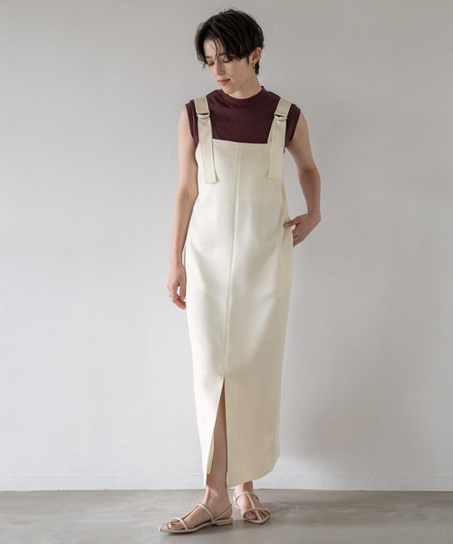 A part by(アパートバイ)の「ツイードライクジャンスカ(ジャンパースカート・レディース・ブラック/アイボリー・FREE)」の15枚目の写真