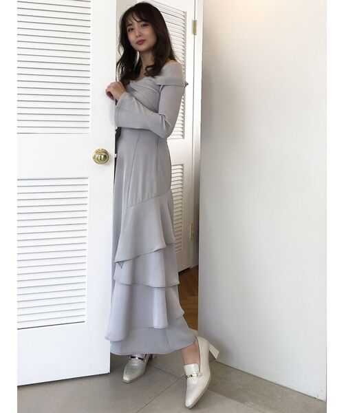 dazzlin（ダズリン）の「サイドティアードフレアスカート（スカート・レディース・グレー/イエロー/ピンク・SMALL/MEDIUM）」の7枚目の写真