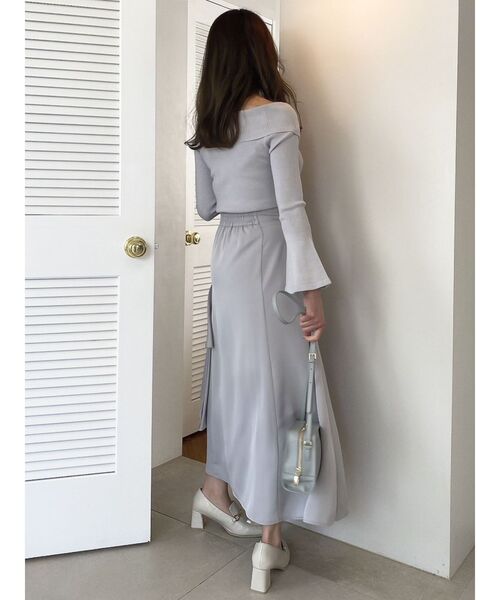 dazzlin（ダズリン）の「サイドティアードフレアスカート（スカート・レディース・グレー/イエロー/ピンク・SMALL/MEDIUM）」の8枚目の写真