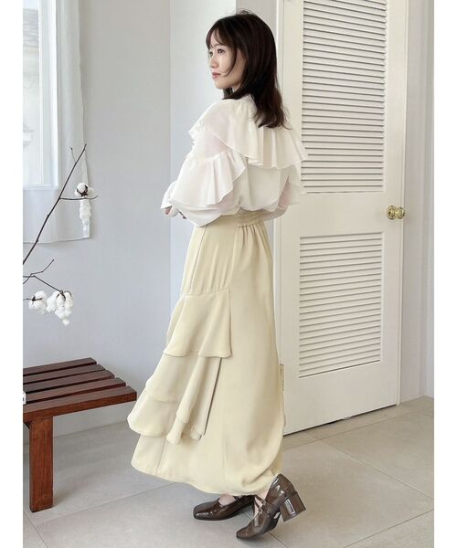 dazzlin（ダズリン）の「サイドティアードフレアスカート（スカート・レディース・グレー/イエロー/ピンク・SMALL/MEDIUM）」の11枚目の写真