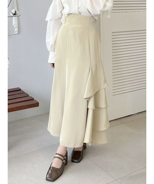 dazzlin（ダズリン）の「サイドティアードフレアスカート（スカート・レディース・グレー/イエロー/ピンク・SMALL/MEDIUM）」の12枚目の写真